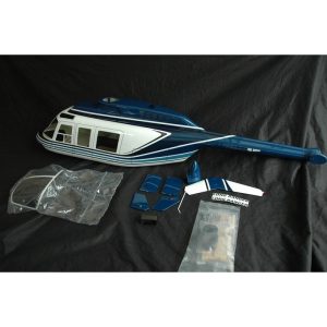 Meilleur prix 👏 Heli-Scale Long Jet Ranger FUNKEY Classe 600 “Bleu” 🎁 11