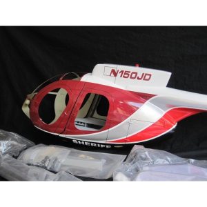 Tout neuf 🧨 Heli-Scale Hughes 500E FUNKEY “SHERIFF” Classe 600 🎁 28