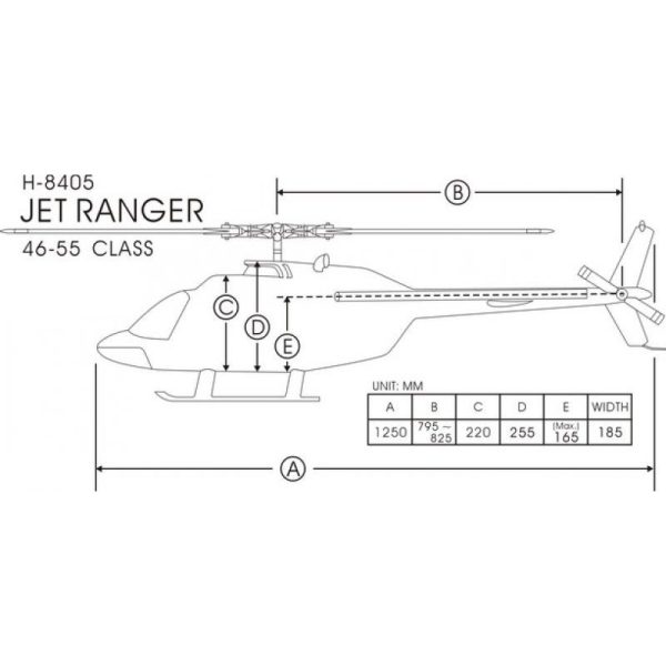 Le moins cher 🎉 Heli-Scale Jet Ranger FUNKEY Classe 600 Non-peint (gris) 👏 8