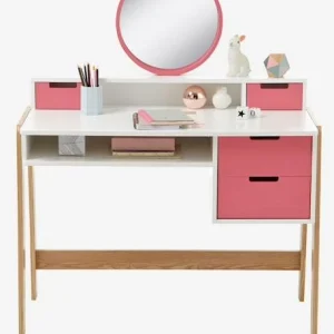 Bureau-coiffeuse Enfant COLORS BLOCS Blanc/rose/bois – Vertbaudet 10