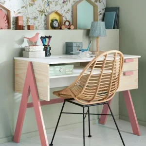 Bureau Enfant Coloriage Rose – Vertbaudet 15