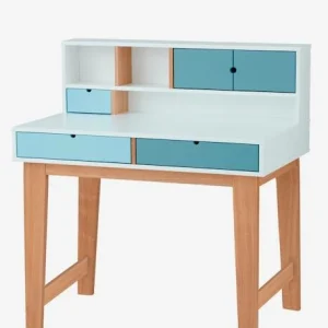 Bureau Enfant LIGNE OSLO Blanc/bleu/bois – Vertbaudet 10