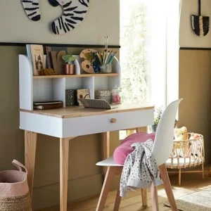 Bureau Enfant SCANDI Blanc/bois – Vertbaudet 12