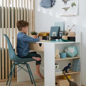 Bureau Enfant School Blanc – Bois – Vertbaudet 9