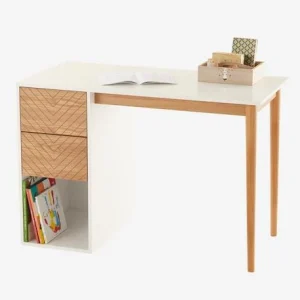 Bureau Ligne CHEVRONS Blanc/bois – Vertbaudet 10