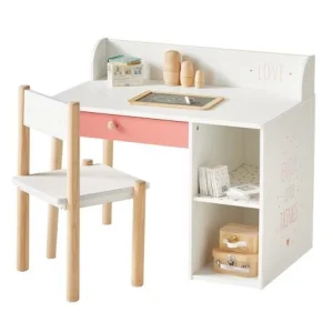 Bureau Maternelle LIGNE LÉA Blanc – Bois – Vertbaudet 12