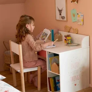 Bureau Maternelle LIGNE LÉA Blanc – Bois – Vertbaudet 14