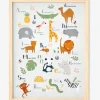 Cadre + Affiche Abécédaire Jungle Multicolore – Vertbaudet 8