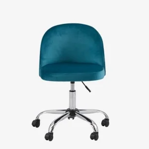 Chaise De Bureau à Roulettes Enfant En Velours Bleu/vert – Vertbaudet 7