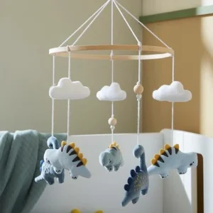 Coffret Mobile Musical PETIT DINO Bleu / Kaki – Vertbaudet 12