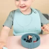 Coffret Premier Repas 3 Pièces DONE BY DEER Peekaboo Deer Friends En Silicone Bleu – Done By Deer 14