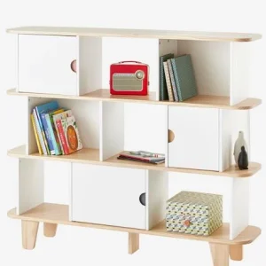 Etagère-bibliothèque LIGNE SEVENTIES Blanc – Bois – Vertbaudet 8