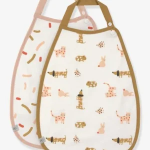 Lot De 2 Bavoirs En Coton Bio Medium Drop Little Mateis LÄSSIG Orange épice – Lassig 18
