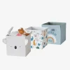 Lot De 3 Bacs De Rangement En Tissu MINI ZOO Bleu Grisé – Vertbaudet 20