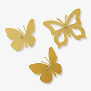 Lot De 3 Papillons En Laiton Dore – Vertbaudet 8