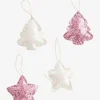 Lot De 4 Décorations De Noël Glitter Rose – Vertbaudet 17