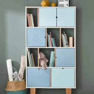 Meuble De Rangement Enfant LIGNE OSLO Blanc/bleu/bois – Vertbaudet 16