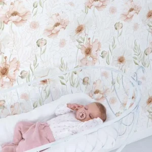 Papier Peint Coquelicots Poppies LILIPINSO Rose Nude – Lilipinso 6