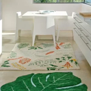 Tapis Coton Lavable Feuille Monstera LORENA CANALS Vert – Lorena Canals 14